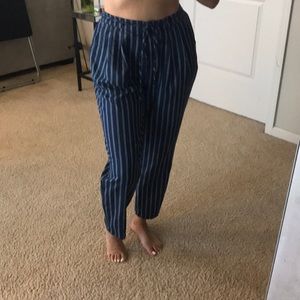 Navy stripped pants